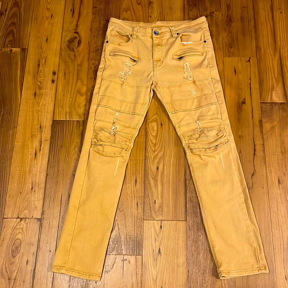 Mens Ripped Cargo Pants